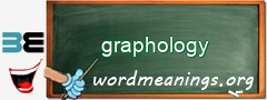 WordMeaning blackboard for graphology